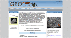 Desktop Screenshot of geomania.hu