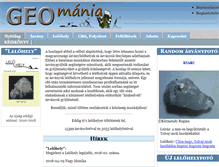 Tablet Screenshot of geomania.hu